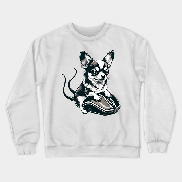 Chihuahua Dog breed Crewneck Sweatshirt by Midcenturydave